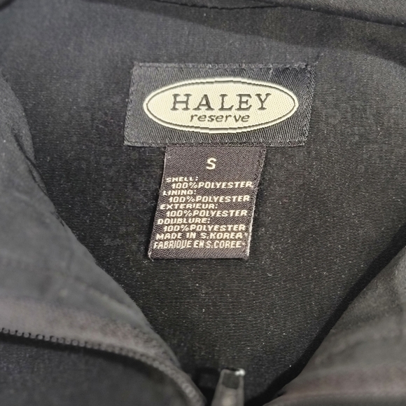 Haley Reserve Golf Vest Women's Size Small Black Zipper Front Breathable Lining - Picture 5 of 9